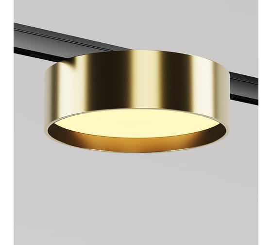 Изображение товара Трековый светильник MAYTONI Zon LED 12W Черный и Латунь TR189-1-12W2.7K-BBS