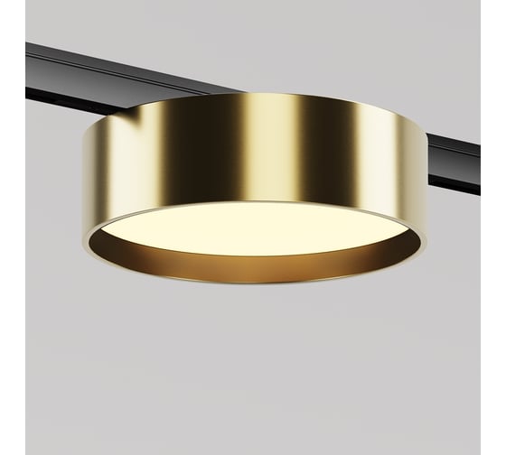 Изображение товара Трековый светильник MAYTONI Zon LED 12W Черный и Латунь TR189-1-12W3K-BBS