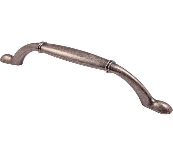 Изображение товара Мебельная металлическая ручка скоба AKS AVRORA 128 античный никель 62295