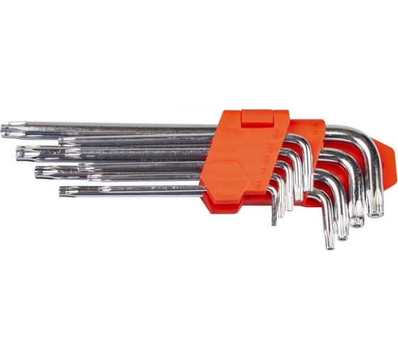 Изображение товара Набор удлинённых L-образных ключей Torx LAVITA T10-T50, 9 шт. LA 511600