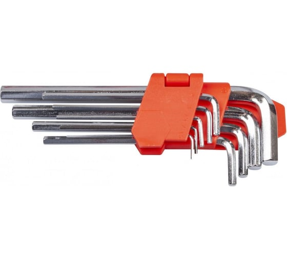 Изображение товара Набор удлиненных L-образных шестигранных ключей LAVITA 1.5-10 мм, 9 шт. LA 511602