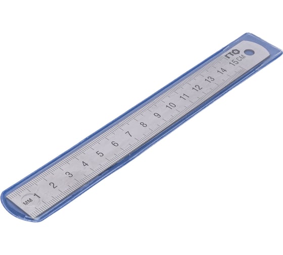 Изображение товара Металлическая линейка ГТО 150 мм SR15001