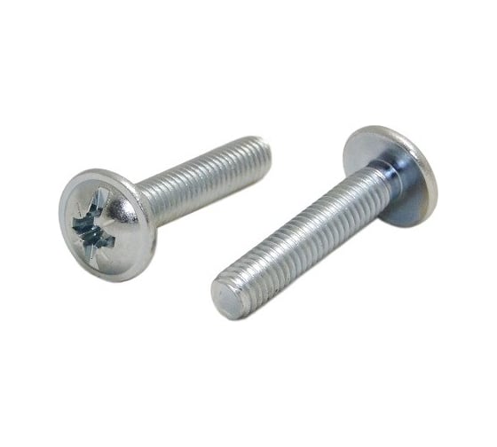 Изображение товара Винт STARFIX М6x50 мм, для мебельной фурнитуры, цинк, кл.пр. 5.8, DIN 967, 2000 шт. в коробе SM-68911-2000