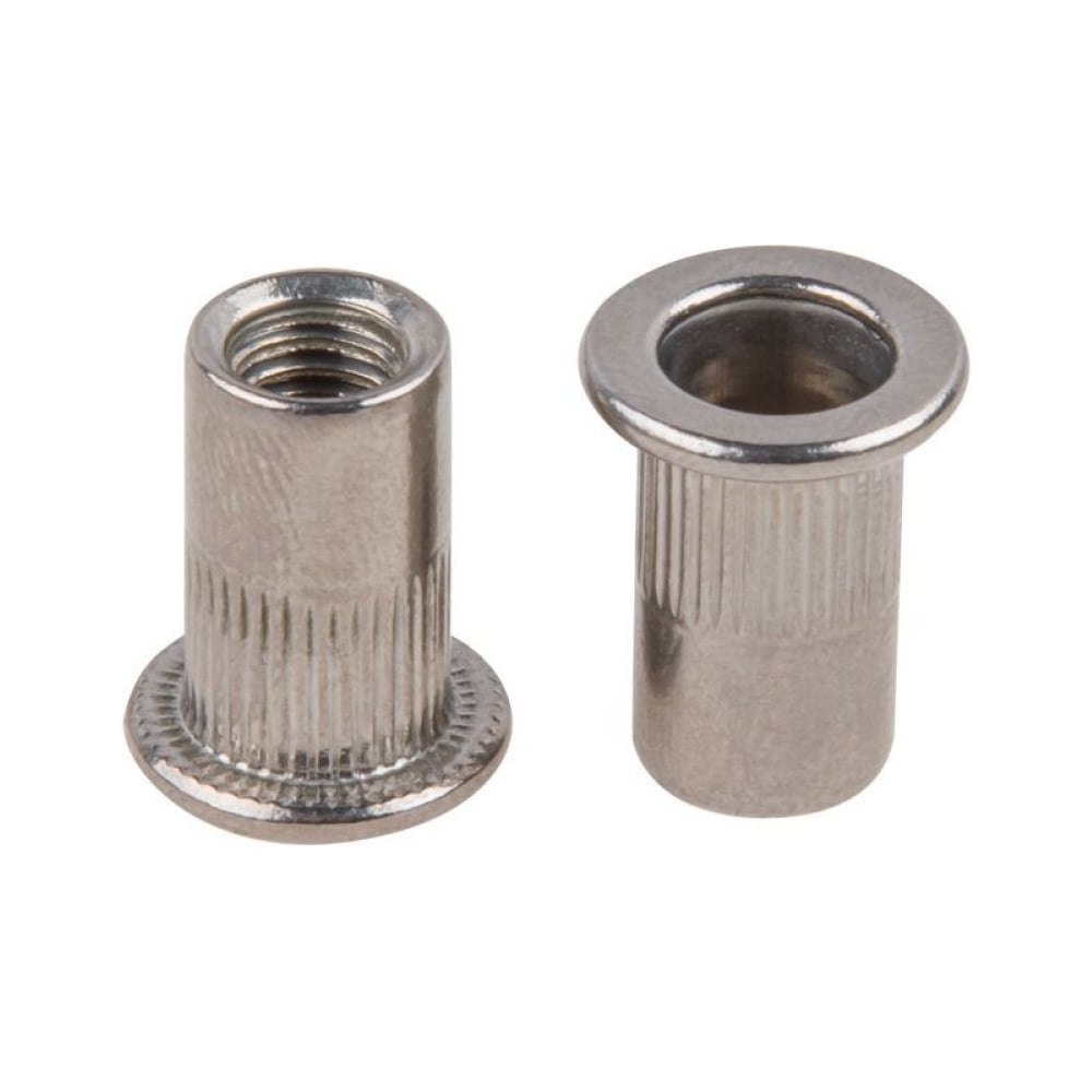 Изображение товара Заклепка резьбовая STARFIX М6, нерж. сталь А2, цилиндрический бортик, 250 шт. в карт. уп. SM-67832-250