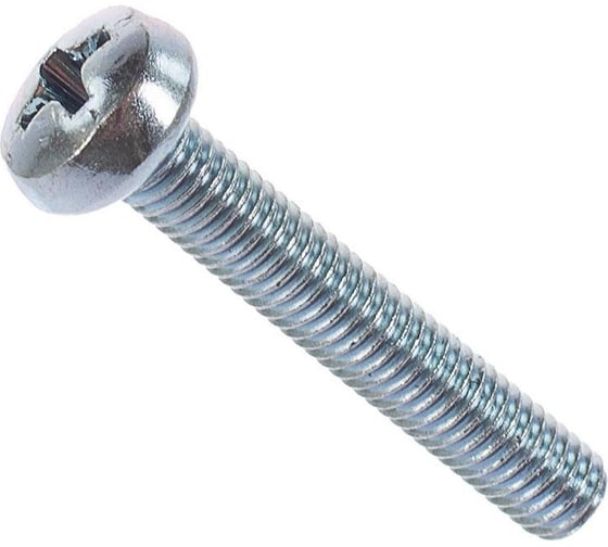 Изображение товара Винт STARFIX М8x35 мм, полусф. головка, цинк, DIN 7985, 1000 шт. в коробе SM-56197-1000