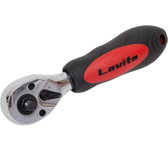 Изображение товара Трещотка с храповым и быстросъемным механизмом LAVITA 1/4", 3/8", 72 зуба LA 151438