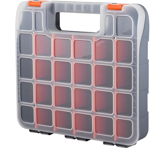 Изображение товара Органайзер для мелочей Blocker п/п 320х290х55 односторонний, цв. серо-свинцовый/оранжевый 33743