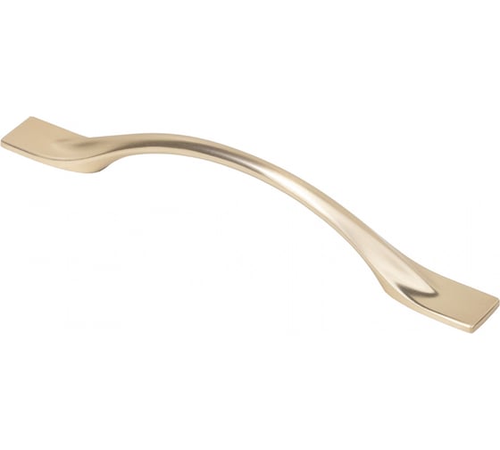 Изображение товара Мебельная металлическая ручка скоба AKS GRACE 128 брашированное золото 62198