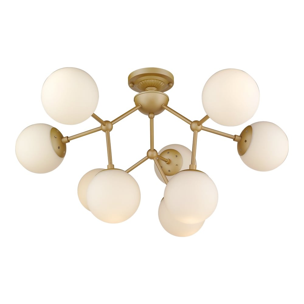 Изображение товара Потолочная люстра Wertmark BOLITA WE236.09.407 современный дизайн золото 9 ламп