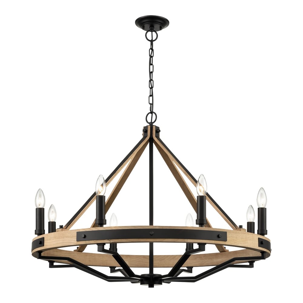 Изображение товара Подвесная люстра Wertmark BRENDA WE586.08.023 стиль modern дизайн металл дерево