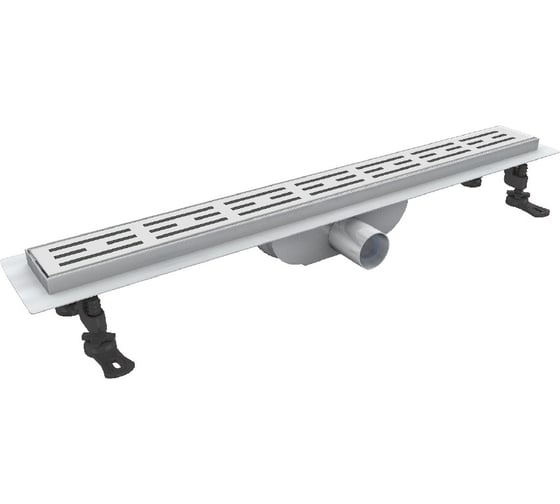 Изображение товара Душевой лоток RGW Drain Leo-40-60 прямой 600 хром Ø 40 мм на ножках, с переходником 40/50 60214060-01