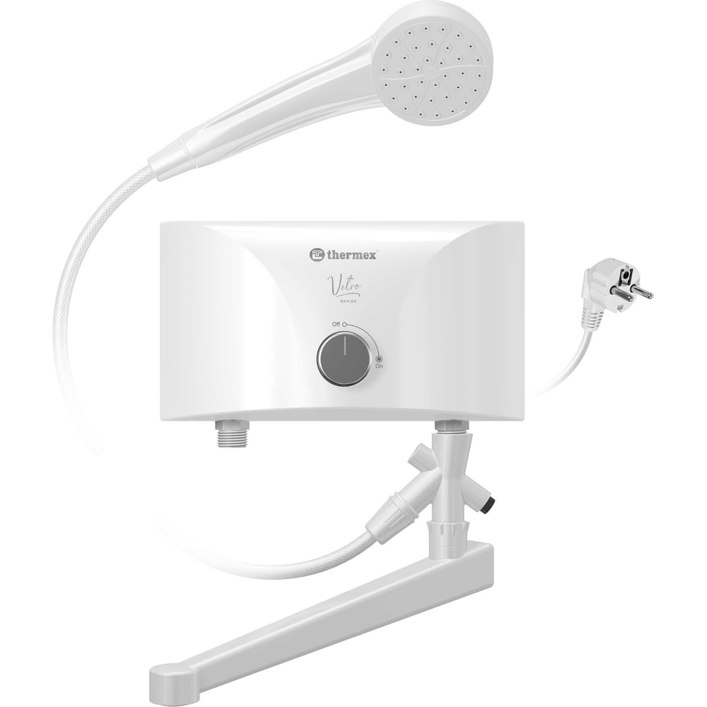 Изображение товара Электроводонагреватель проточный Термекс THERMEX Vetro 3500 combi ЭдЭБ04860