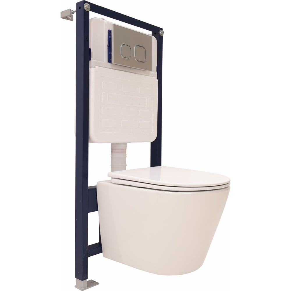 Комплект Alcora Stella Tornado DPL инсталляция Grant кнопка chrome 51797480+7107CHROME