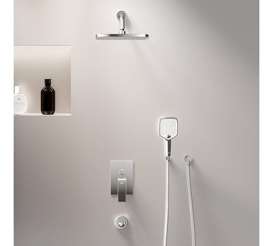 Изображение товара Встраиваемая душевая система Damixa Gala со смесителем и изливом, хром 953510000