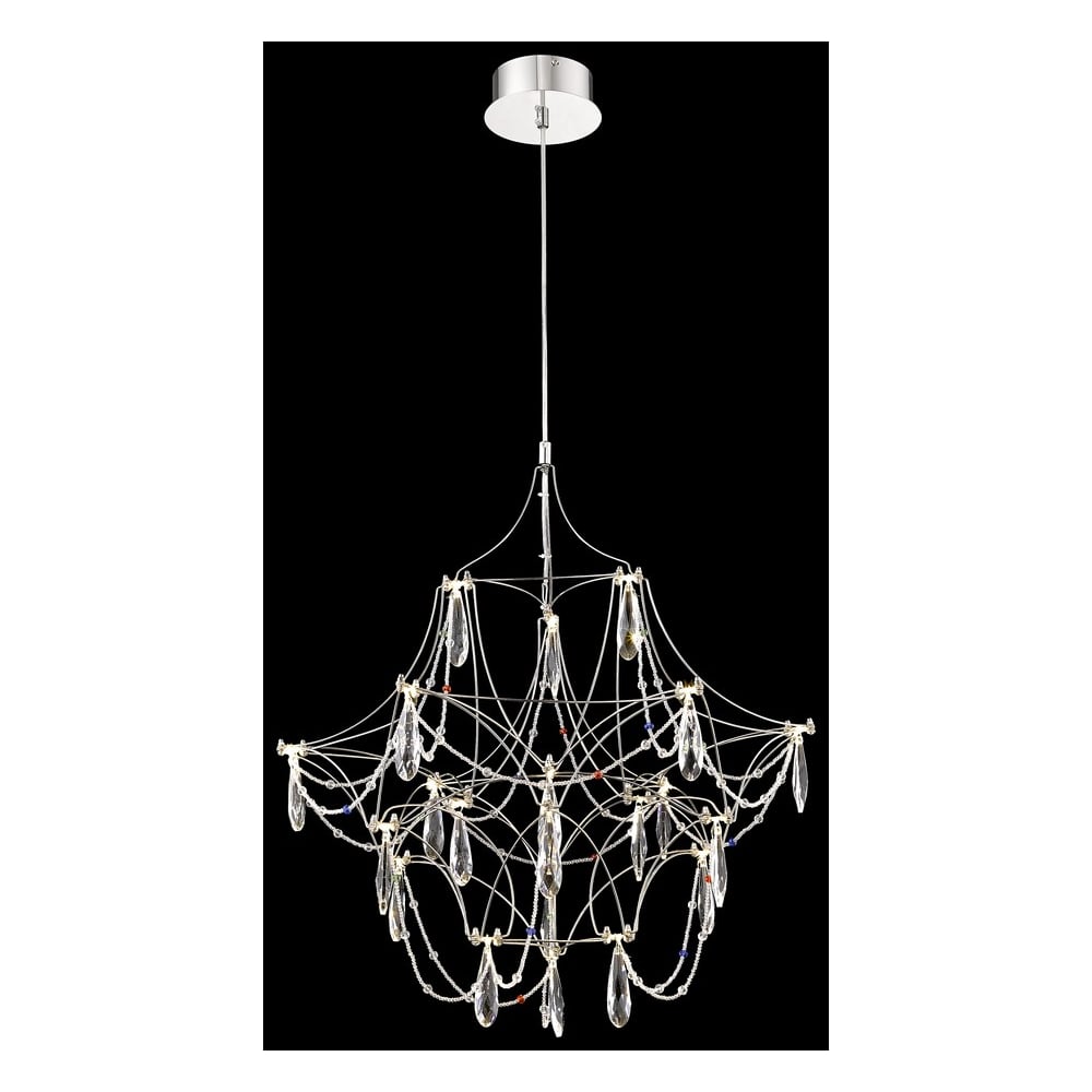 Изображение товара Подвесная светодиодная люстра Wertmark FELICIA We336.126 с прозрачными плафонами