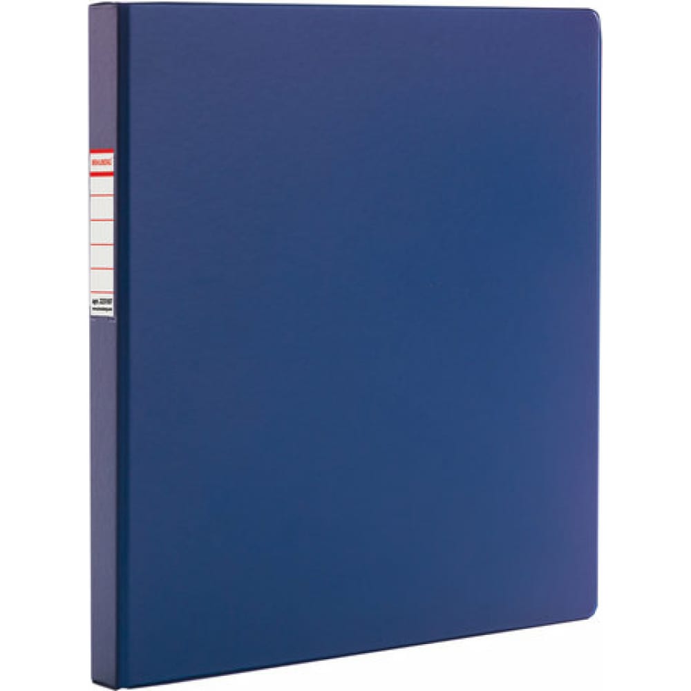 фото Папка с металлическим пружинным скоросшивателем brauberg картон/пвх, 35 мм, синяя, до 290 листов 223187