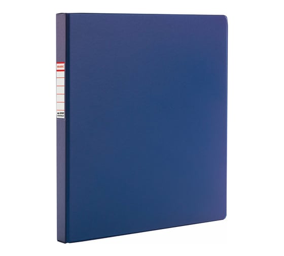 Изображение товара Папка с металлическим пружинным скоросшивателем BRAUBERG картон/ПВХ, 35 мм, синяя, до 290 листов 223187