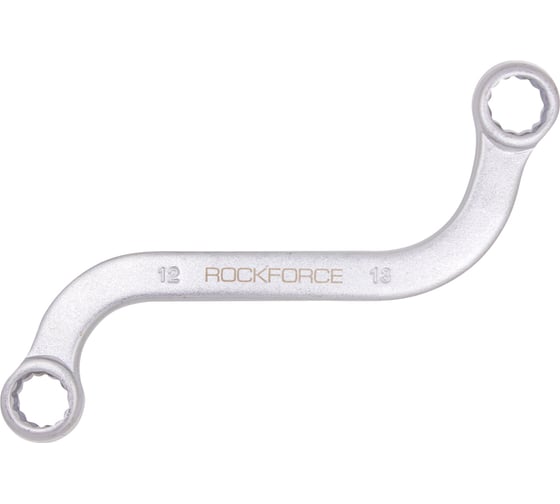 Изображение товара Ключ накидной Rockforce S-образный 12x13мм, на пластиковом держателе RF-7611213A(27323)