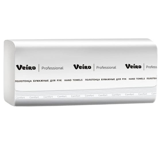 Изображение товара Полотенца бумажные VEIRO PROFESSIONAL Система H2, КОМПЛЕКТ 21 шт пачка по 150 листов, Comfort, 127080 22529