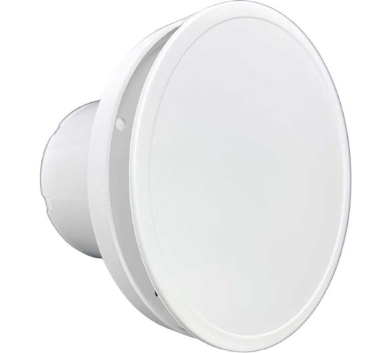 Изображение товара Круглый вентилятор VENTFAN.RU Solar100T с таймером и обратным клапаном, белый пластик, D100мм Solar100T PVC White