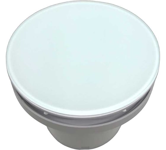 Изображение товара Круглый вентилятор VENTFAN.RU Solar100T с таймером и обратным клапаном с белым стеклом, D100мм Solar100T Glass White