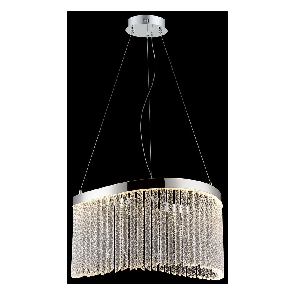 Изображение товара Подвесная светодиодная люстра Wertmark HELMA WE465.01.103, 54 Вт, хром