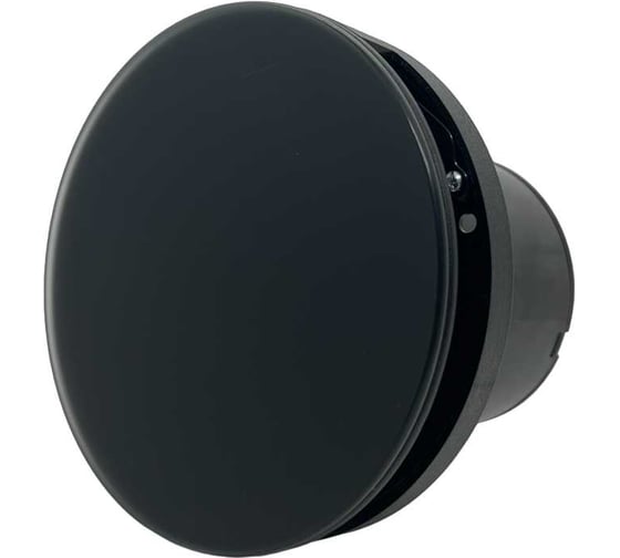 Изображение товара Круглый вентилятор VENTFAN.RU Solar100T с таймером и обратным клапаном с черным стеклом, D100мм Solar100T Glass Black