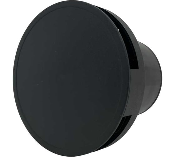 Изображение товара Круглый вентилятор VENTFAN.RU Solar100T с таймером и обратным клапаном, черный пластик, D100мм Solar100T PVC Black