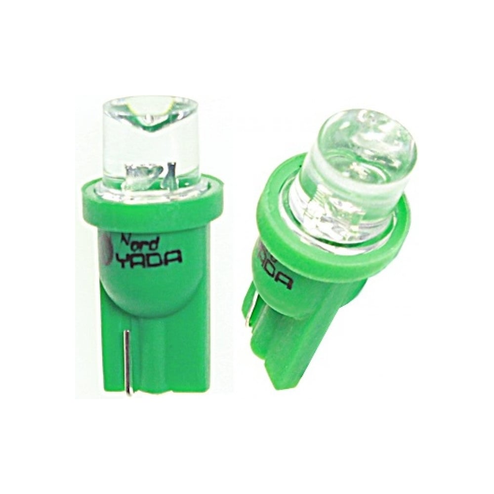 Изображение товара Светодиодная лампа W5W зеленая 1LED 12V для авто Nord-Yada T10-01