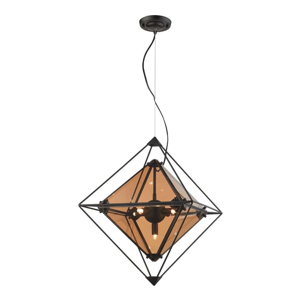 Изображение товара Подвесная люстра Wertmark ROMBO WE244.05.003 стиль техно диаметр 40 см