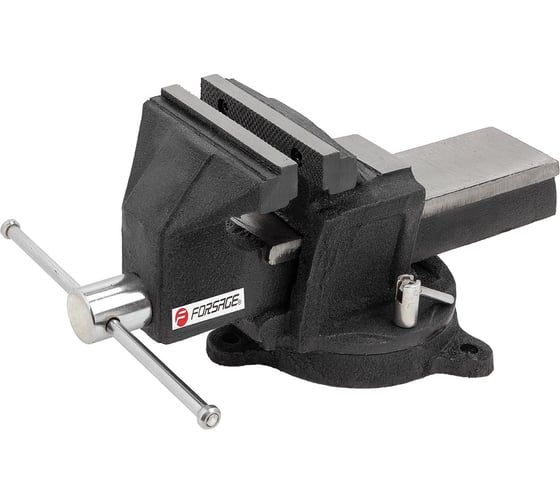 Изображение товара Тиски Forsage стальные, усиленные, поворотные, с наковальней 3"-80мм F-6540903(47309)