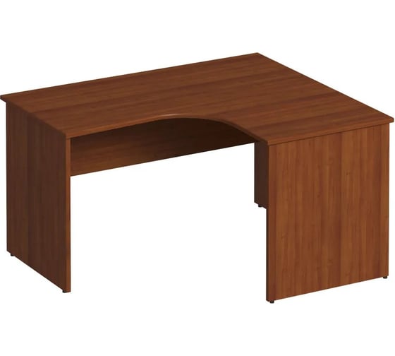 Изображение товара Стол эргономичный Юнитекс Комфорт правый 140_120_75, орех французский К.124_ОФ