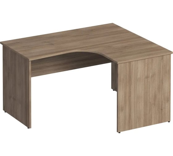 Изображение товара Стол эргономичный Юнитекс Комфорт правый 140_120_75, дуб шамони темный К.124_ШТ