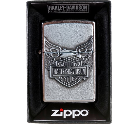 Изображение товара Зажигалка Zippo Harley-Davidson, с покрытием Street Chrome, 38x13x57 мм, 20230