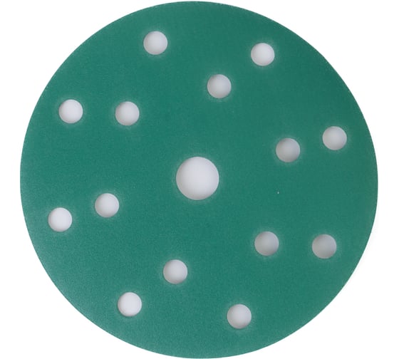 Изображение товара Абразивный круг GREEN Film 150 мм, P320, 15 отверстий, на липучке, 100 шт TILFLEX TL41-320/100