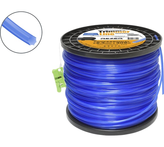 Изображение товара Леска PROFESSIONAL (2.4 мм; 309 м; семиугольник) Rezer 03.007.00085