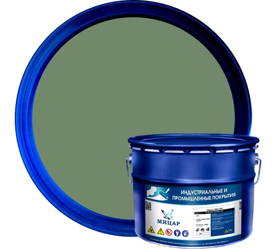 Изображение товара Эмаль Мицар ХВ-124 10 кг хаки УТ000013543