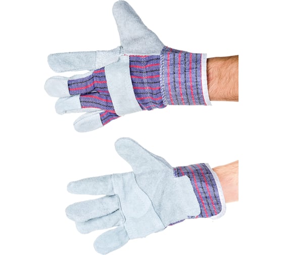 Изображение товара Спилковые комбинированные перчатки Профессионал ТРАЛ-Л, 25 см 55030