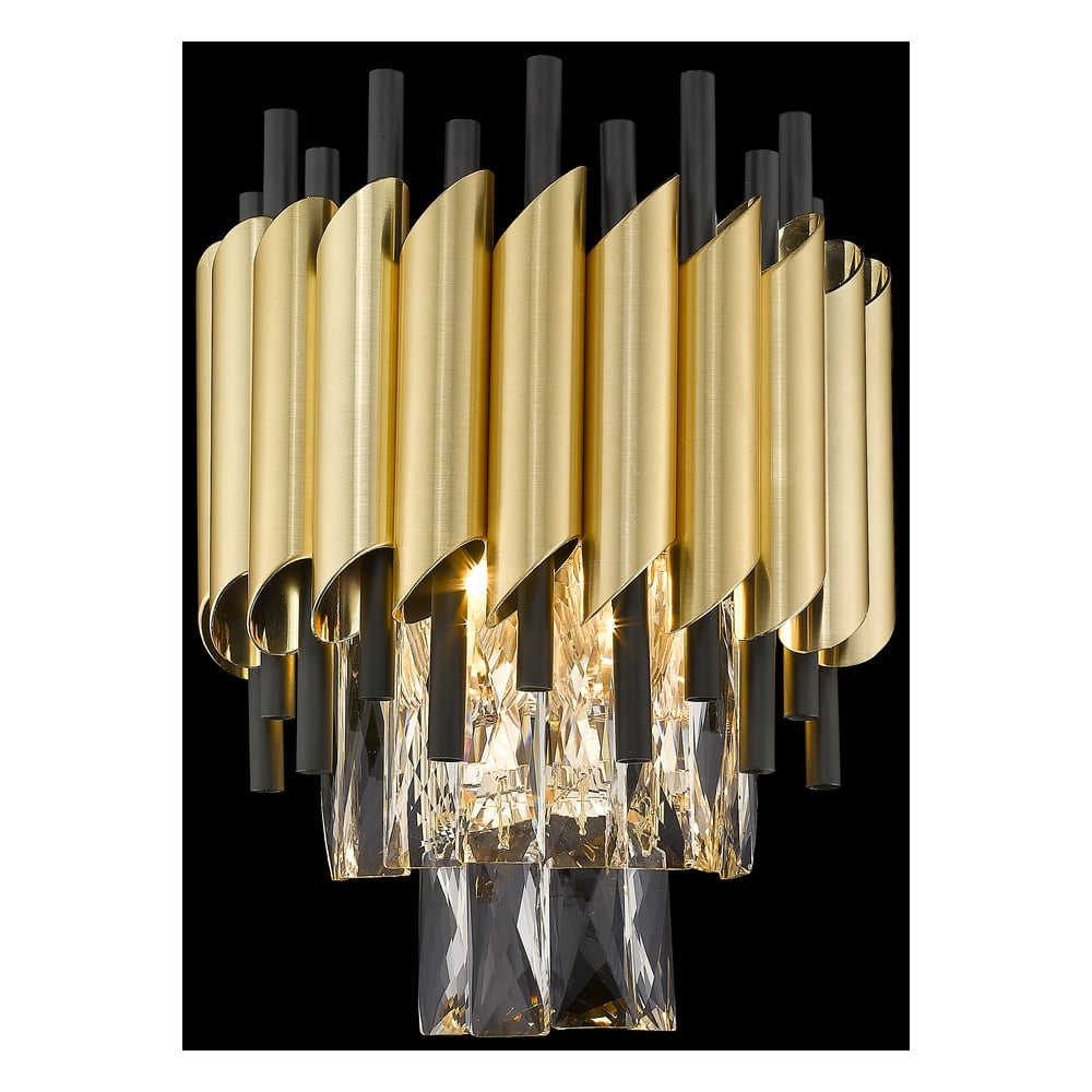 Изображение товара Настенный светильник Wertmark CARTUCCIA WE138.02.401 стильный с хрусталем и металлом