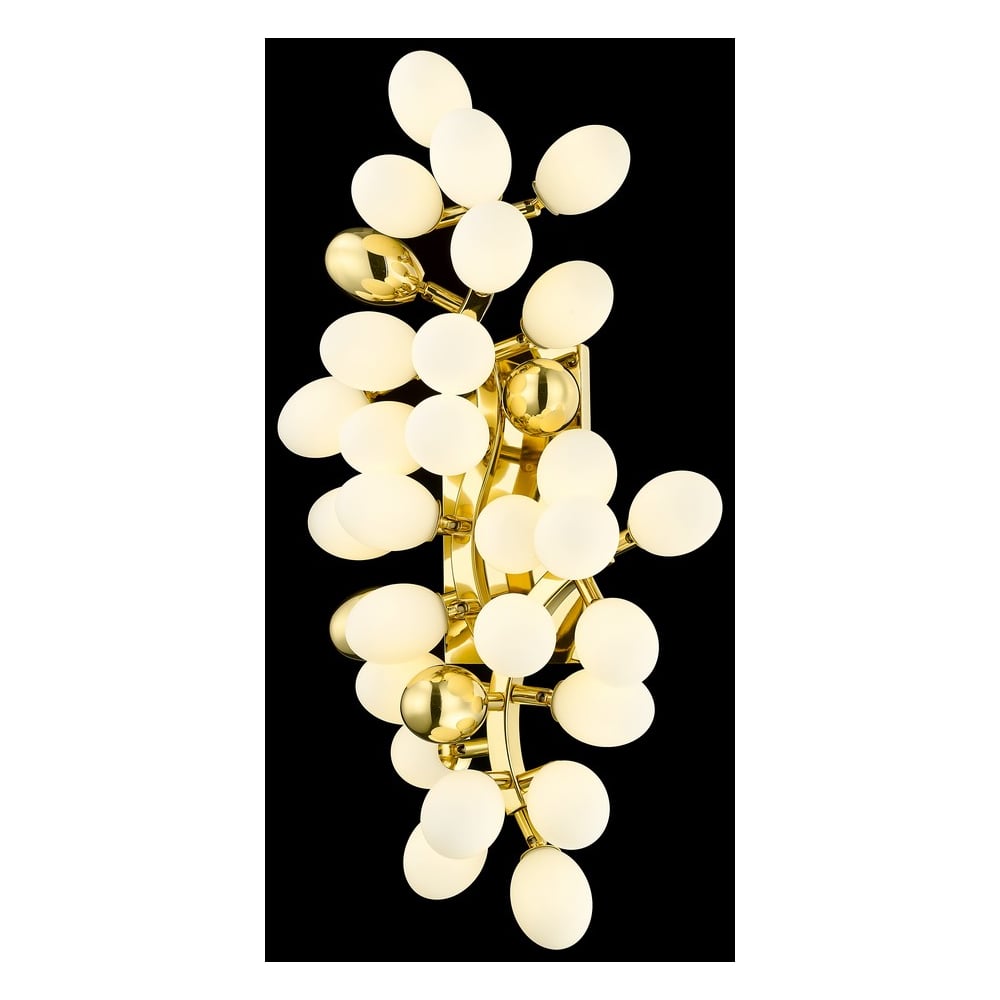 Изображение товара Настенный светильник Wertmark OLIVIA с золотым корпусом и G4 цоколем