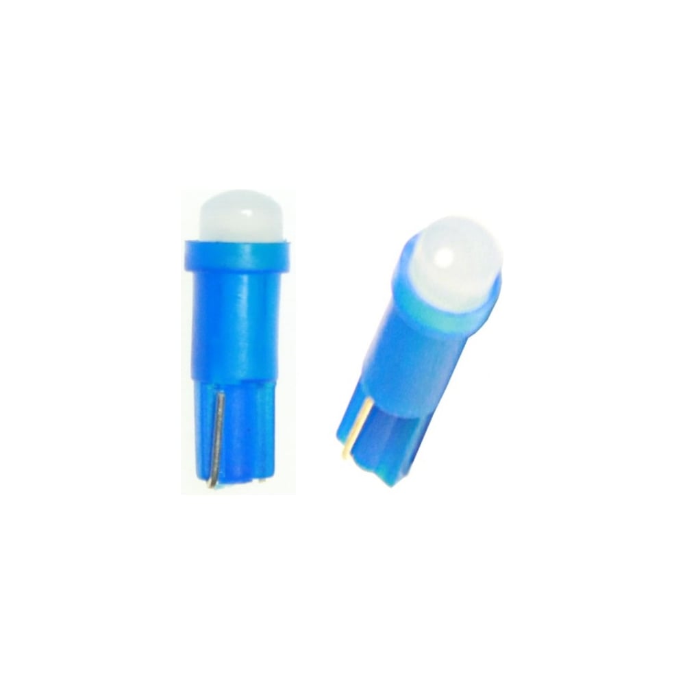 Изображение товара Светодиод Nord-Yada T5-01 (1LED) 12V W1.2W Base:W2.0-4.6d синий 0.24W 2lm COB (2 шт в 1 упаковке) 904708