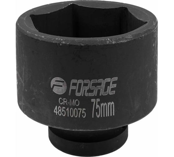 Изображение товара Головка ударная глубокая 6-гранная (75 мм; 1") Forsage F-48510075(17201)