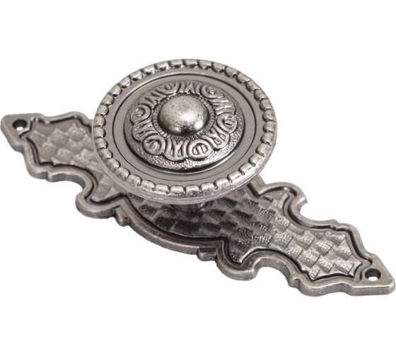 Изображение товара Ручка мебельная AKS WP11-36 кнопка металлическая, античный никель 63737