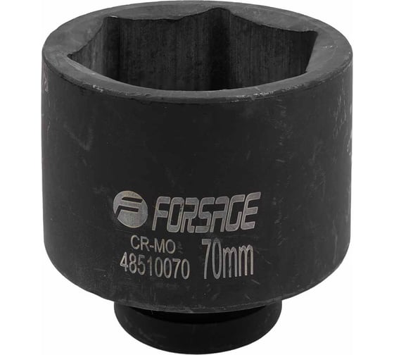 Изображение товара Головка ударная глубокая 6-гранная (70 мм; 1") Forsage F-48510070(17200)
