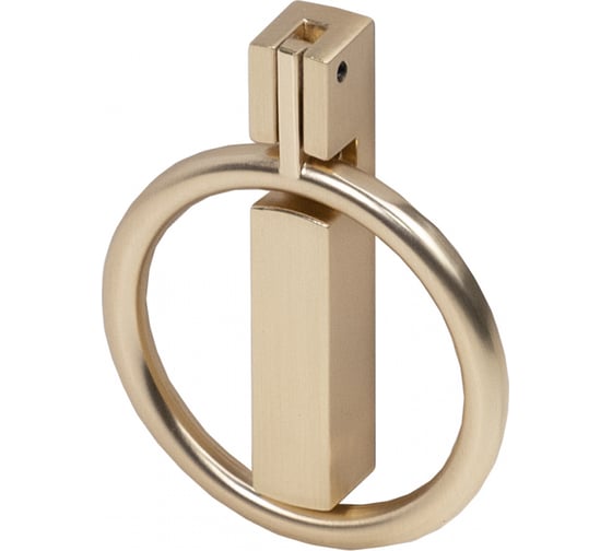 Изображение товара Ручка мебельная AKS ROUND кнопка металлическая, брашированное золото 95172