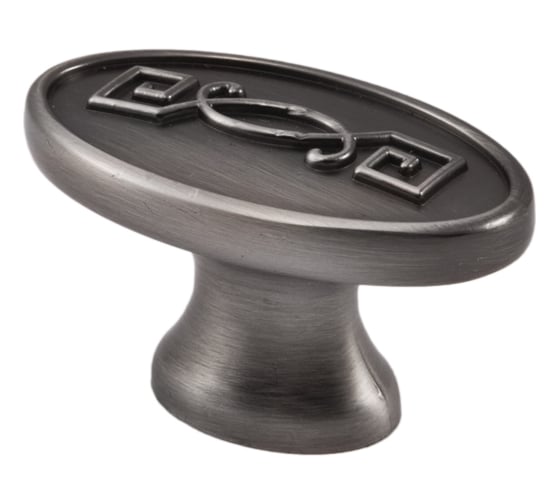 Изображение товара Ручка мебельная AKS PAOLA кнопка металлическая, шлифованный никель 56816