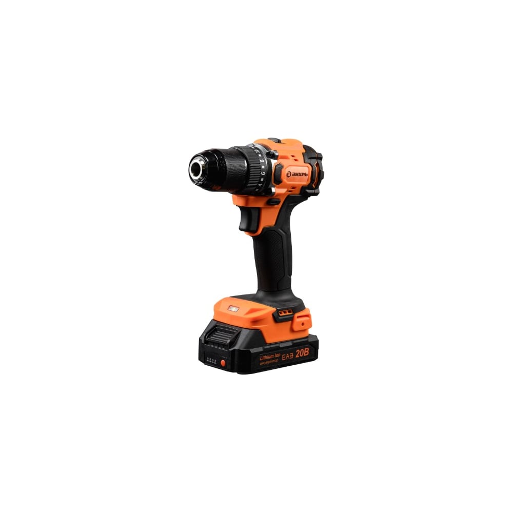 Изображение товара Аккумуляторная дрель-шуруповерт Вихрь ДА-20Л-2К/БП с бесщеточным двигателем