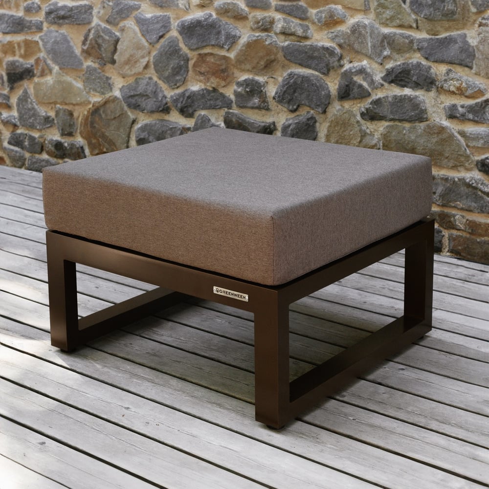 Изображение товара Пуф уличный GreenWeen CAPRI алюминиевый коричневый 700x670x450 мм