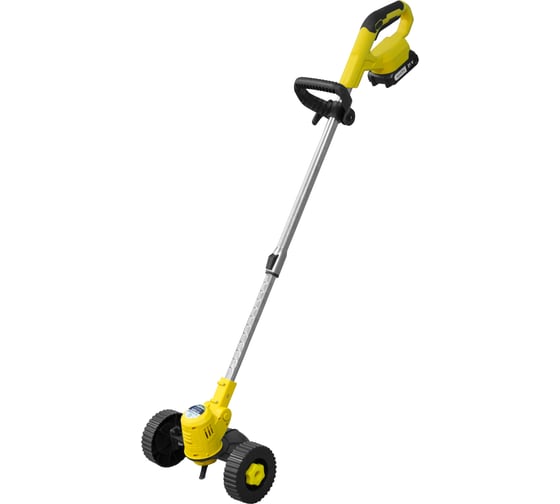 Изображение товара Аккумуляторный триммер на колесах ПОЛЕСАД ТР-2120К 21 В, захват 15 см, сдвижная штанга, леска, нож, картон, 2 А/Ч АКБ и ЗУ 020344