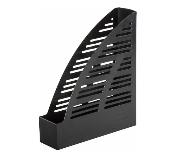 Изображение товара Вертикальный лоток для бумаг BRAUBERG Standard 245х70х295 мм, черный 237220